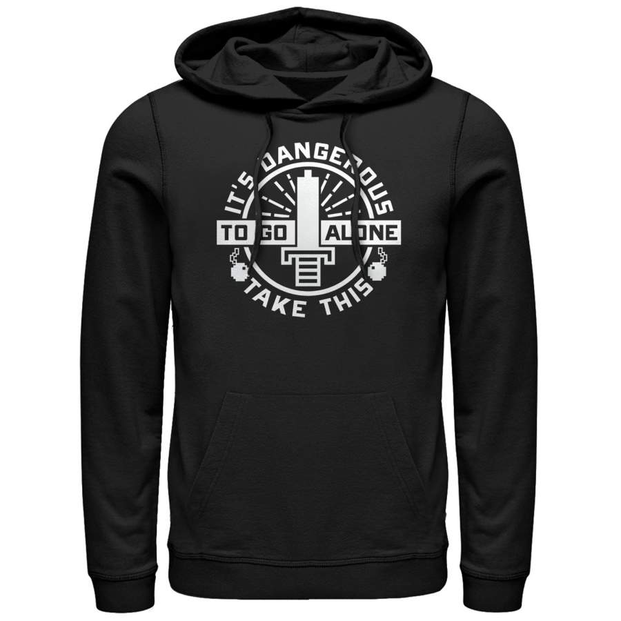 Nintendo Men’s Legend of Zelda Dangerous Take This  Lightweight Hoodie