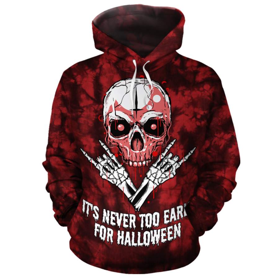 Never Too Early For Halloween All-over Hoodie