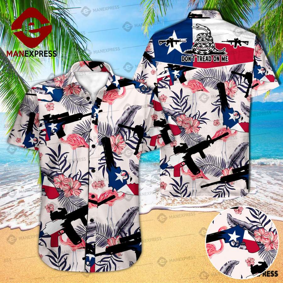 Texas United Patriot Three Percenter Hawaiian Shirt Bok Ha97005