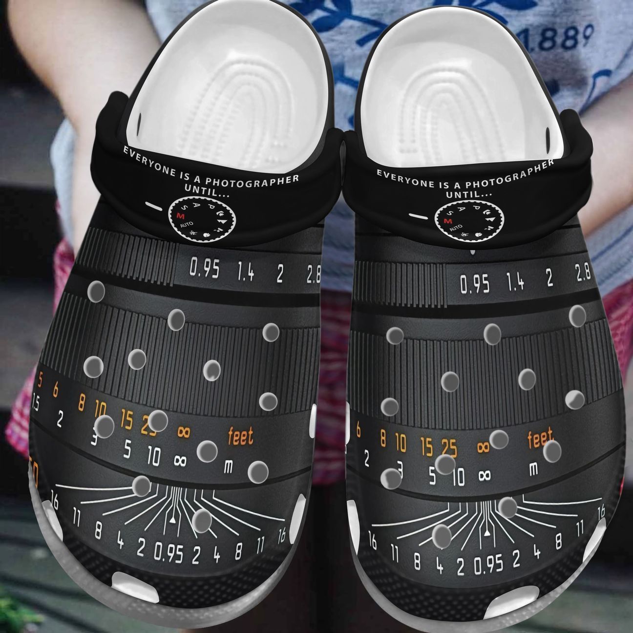 Photographer Personalized Clog, Custom Name, Text, Color, Number Fashion Style For Women, Men, Kid, Print 3D Everyone Is A Photographer Until