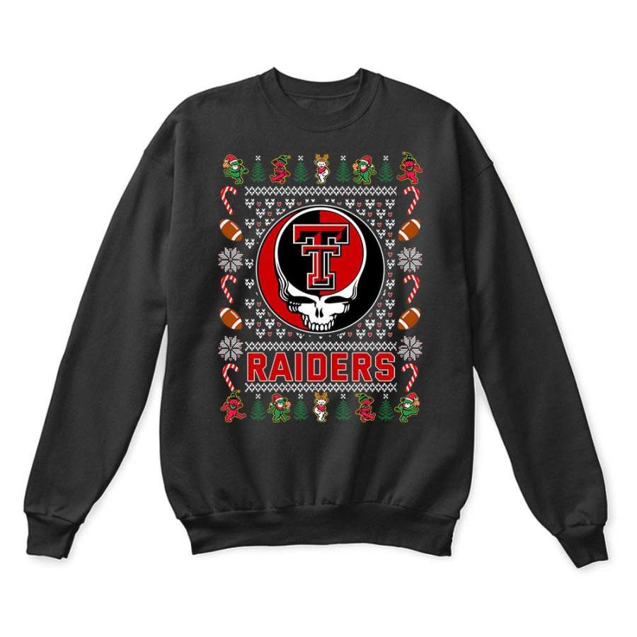 Texas Tech Red Raiders x Grateful Dead Christmas Ugly Sweater