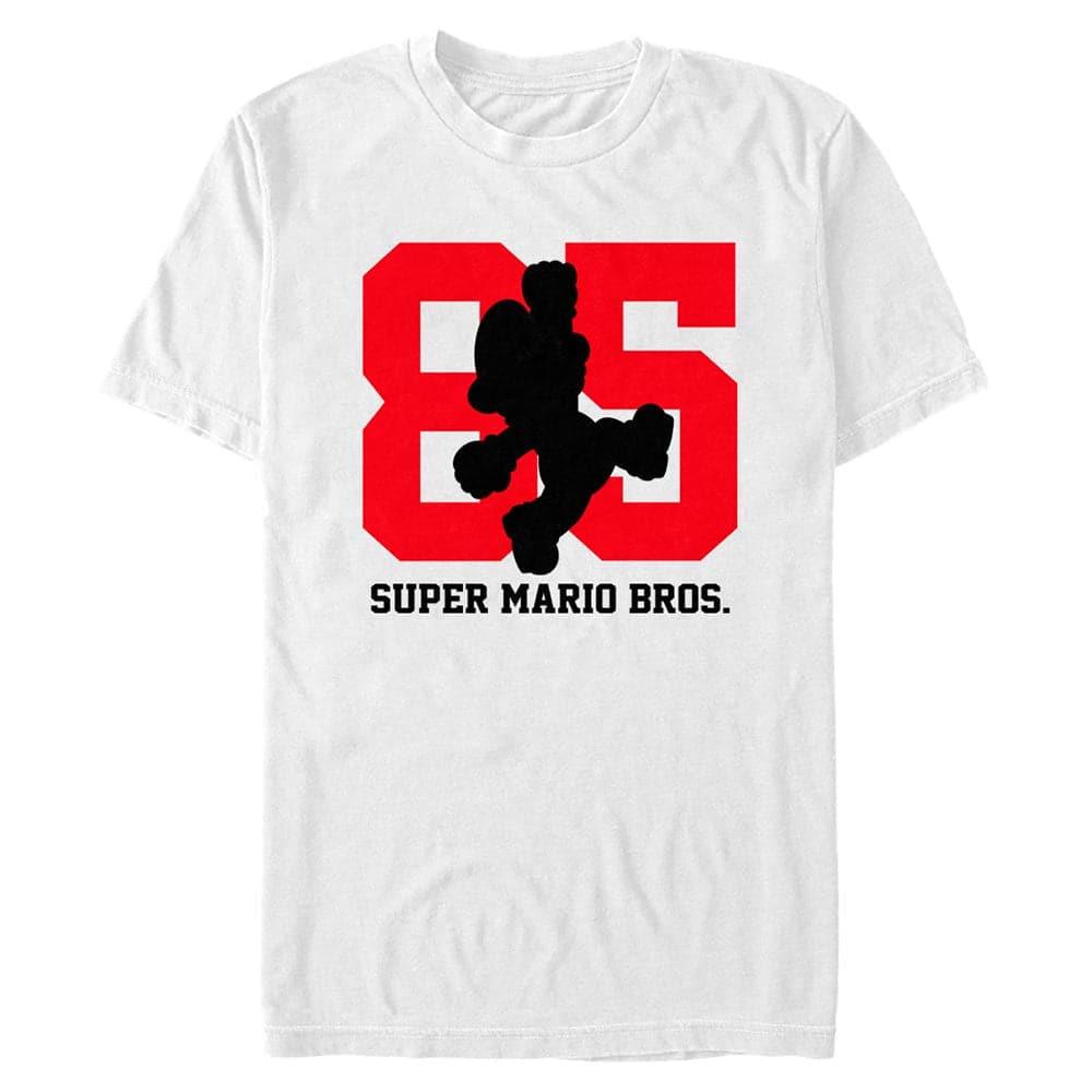 85 With Mario Silhouette – Nintendo White T-Shirt