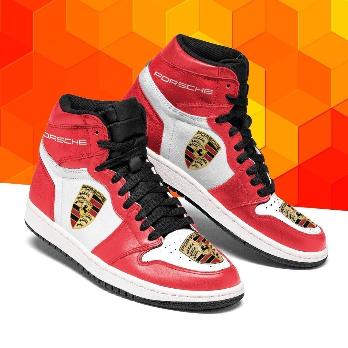 Porsche BDA JD High-top Shoes ver 1 (Red)