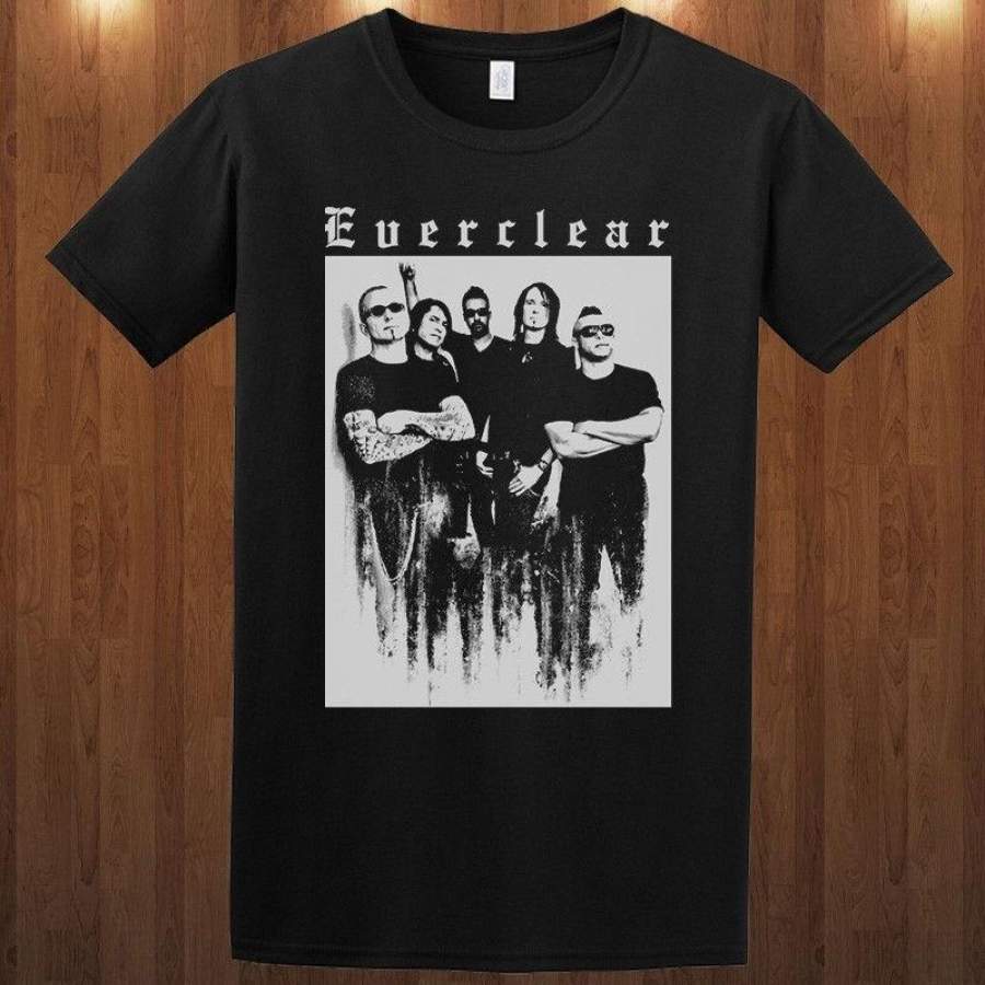 Everclear Rock Band Mens Cotton Short Sleeve T-Shirt