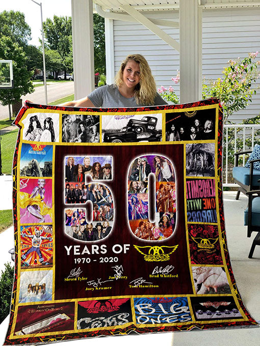 Years Of Aerosmith Quilt Blanket Th1807