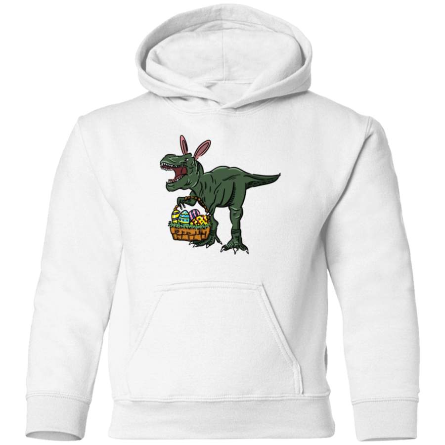 AGR Easter t-shirt dinosaur in bunny ears. Easter egg basket, Easter T-Shirt, Happy Family Easter Tee Gift Idea Toddler Pullover Hoodie