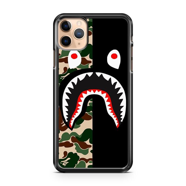 Black X Army Camo Bape Shark Mouth Bathing Ape 3D Case Phone Cases