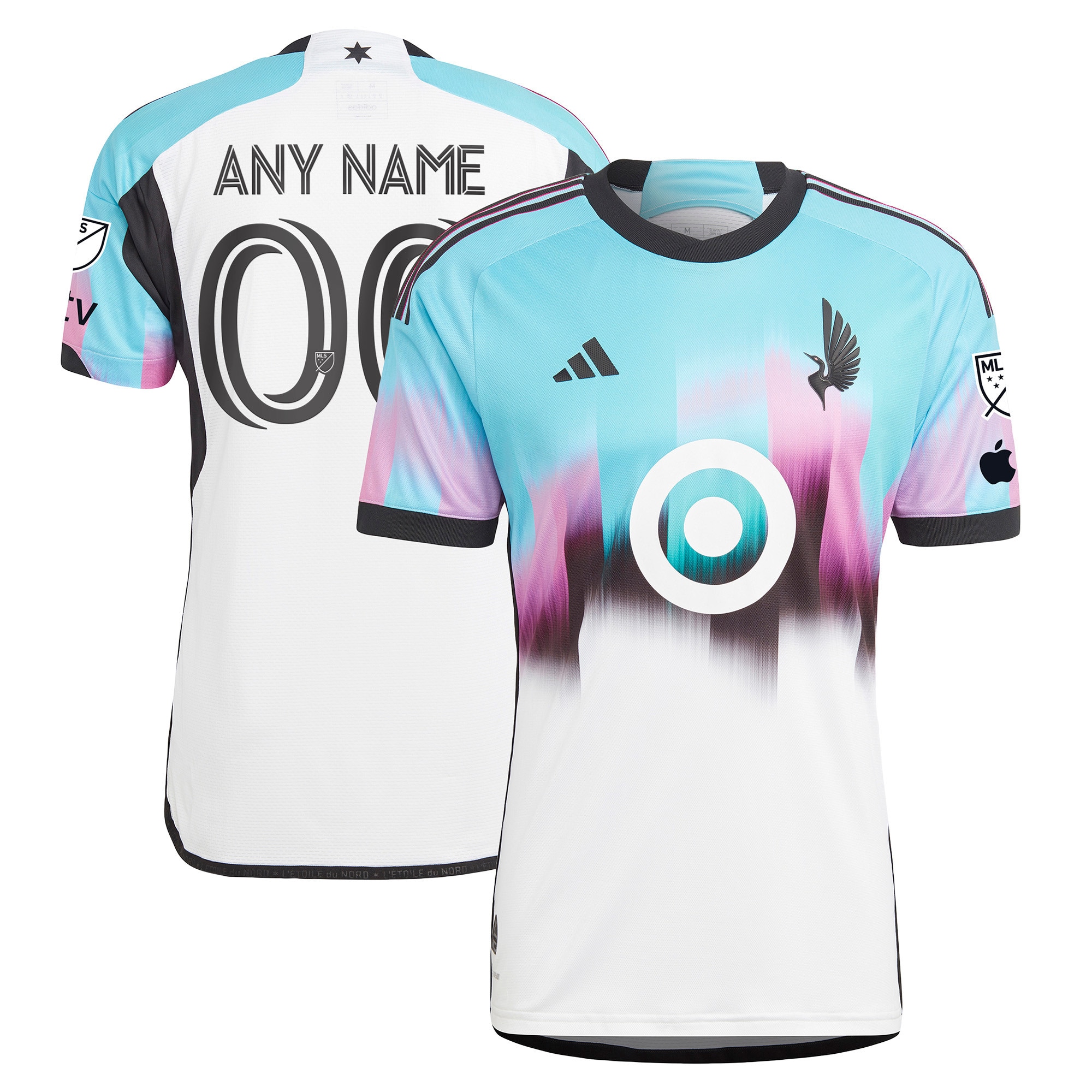 Minnesota United FC 2023 The Northern Lights Kit Authentic Custom Jersey – White