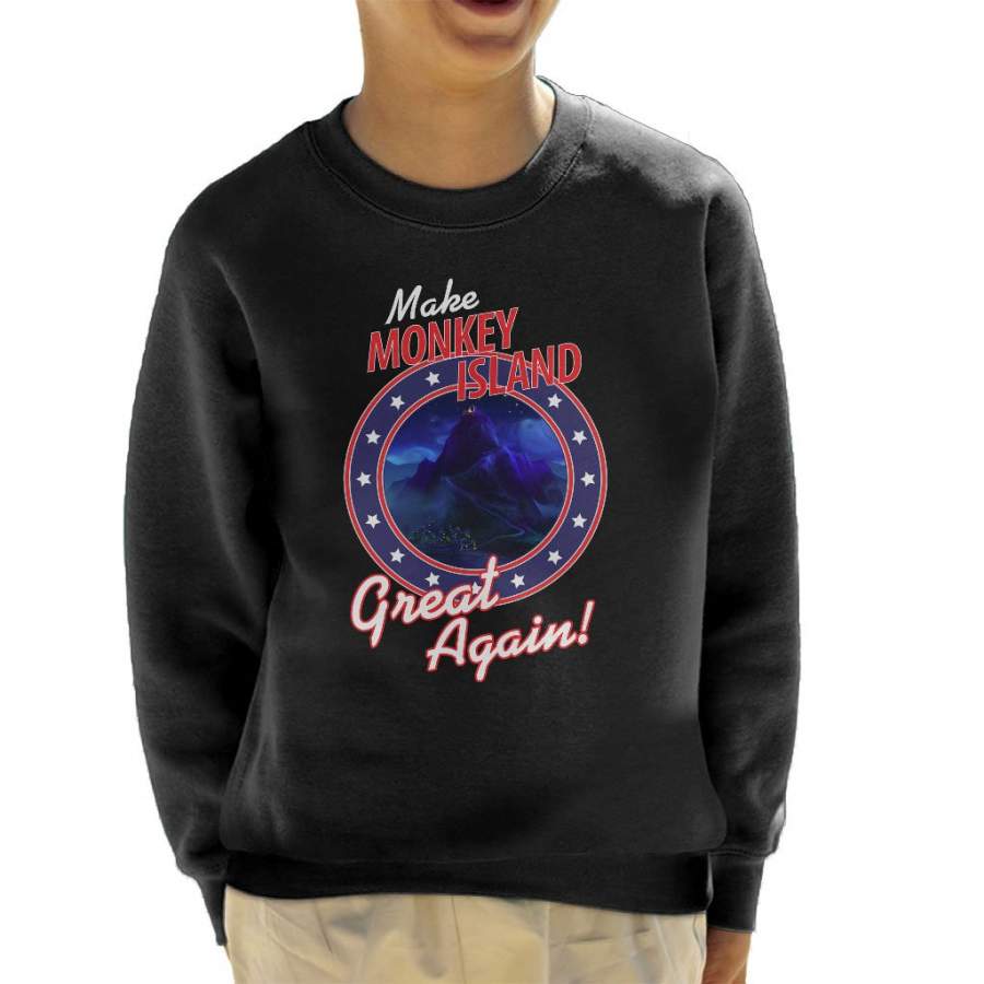 Make Monkey Island Great Again Kid’s Sweatshirt