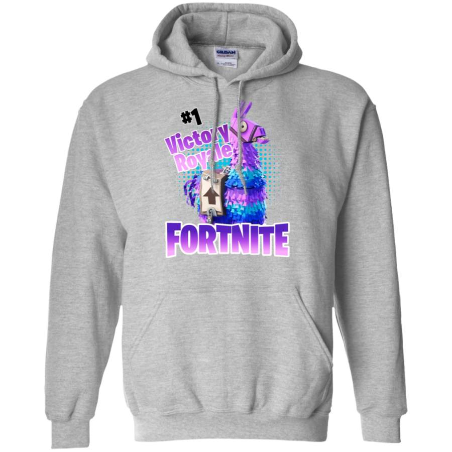 Fortnite, rihtuues Youth Unisex Kids for-tnite Llama #1 Victory Royale 3D Creative Pullover Hoodie