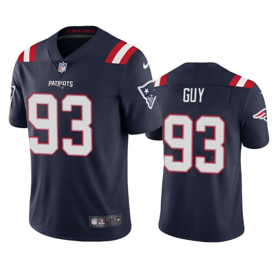 New England Patriots Lawrence Guy Navy 2021 Vapor Limited Mens 3D Jersey