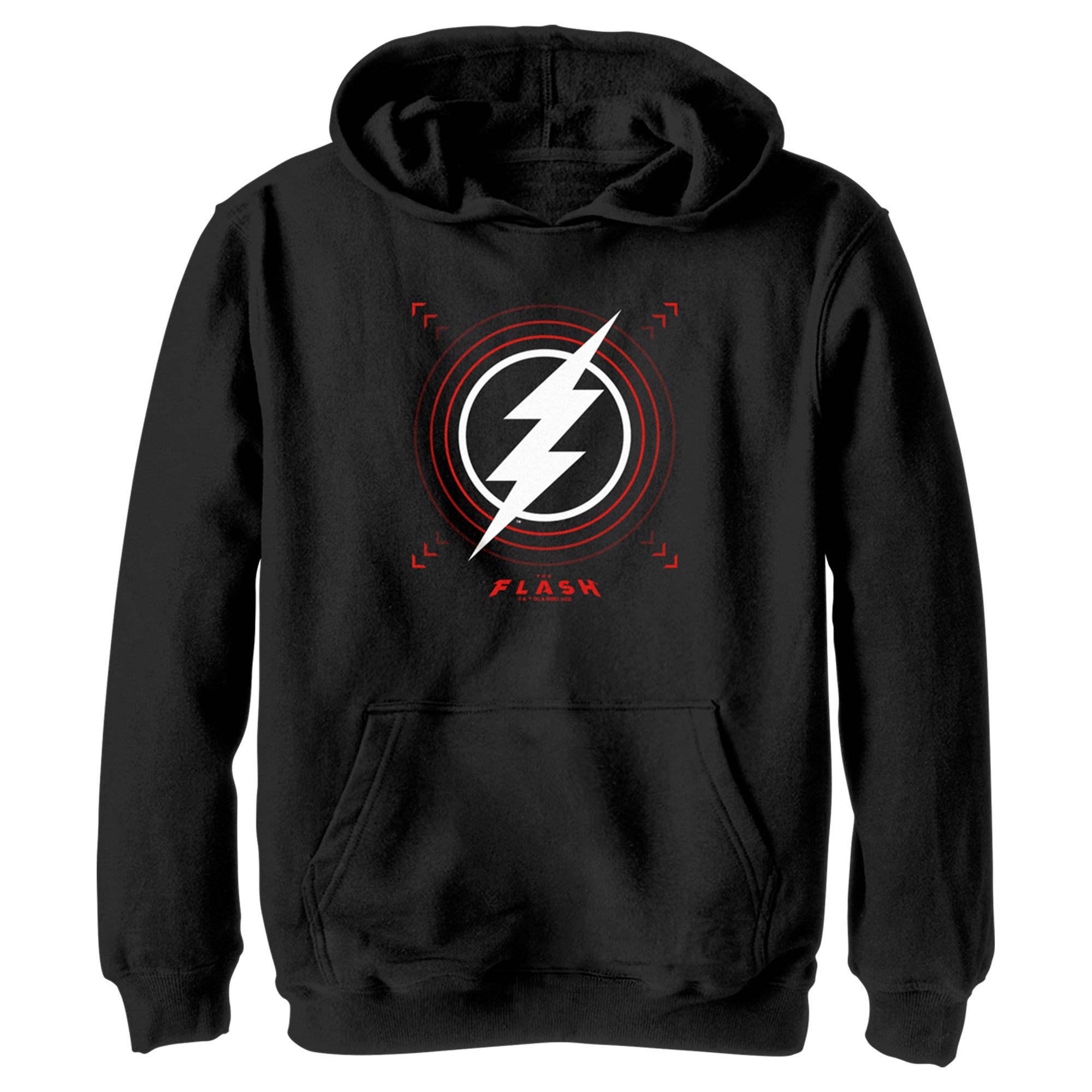 Boy’S The Flash Large Lightning Bolt Stamp Pull Over Hoodie