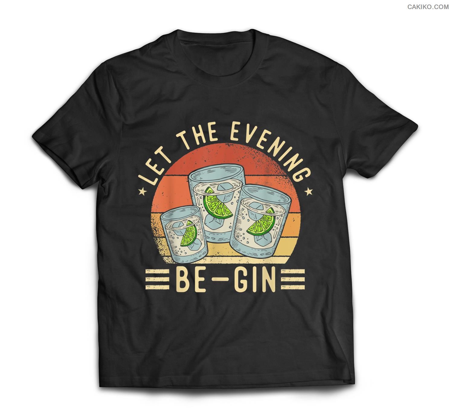 Let The Evening Be Gin , International Beer Day T-Shirt