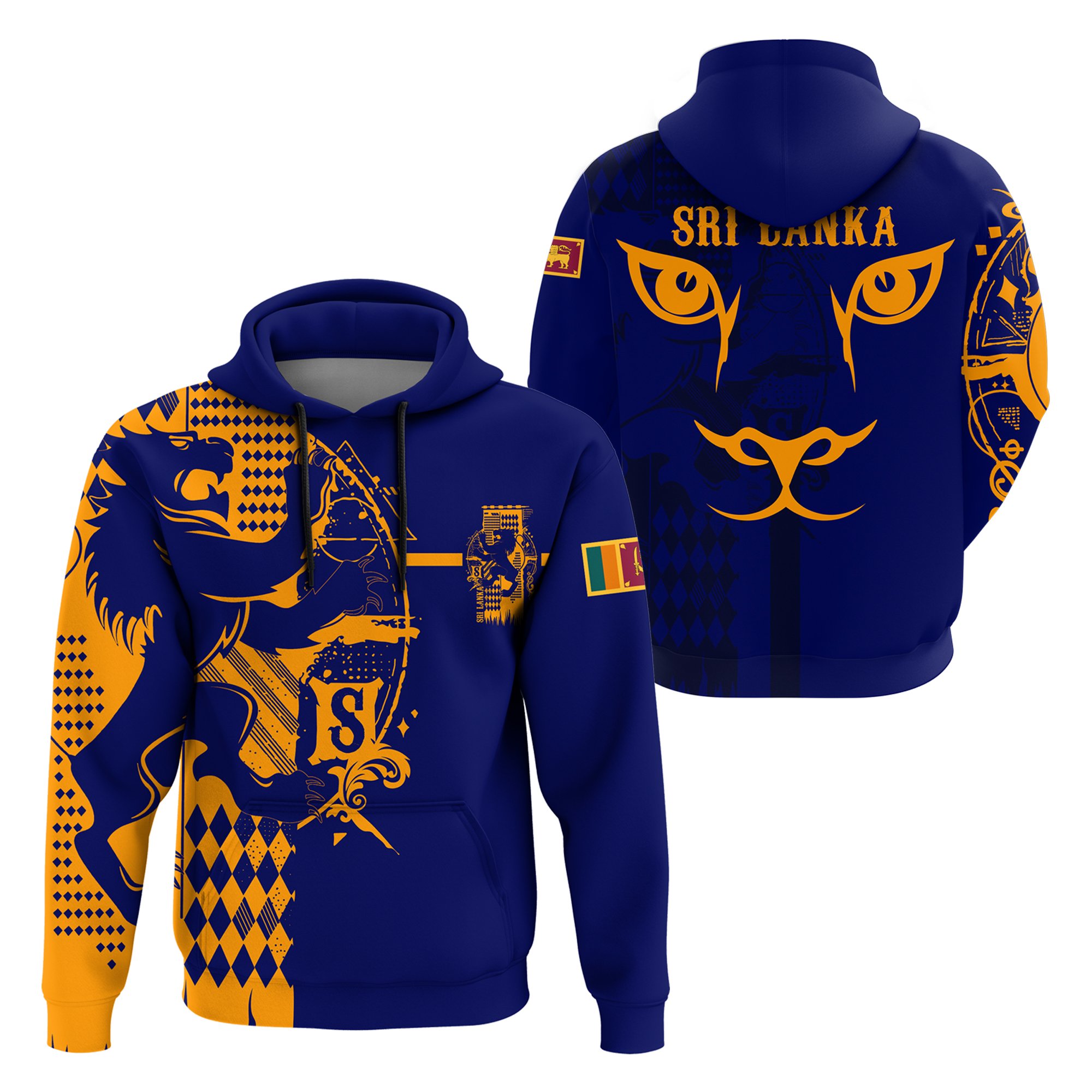 1sttheworld Sri Lanka King Of Lion Hoodie Blue – J5