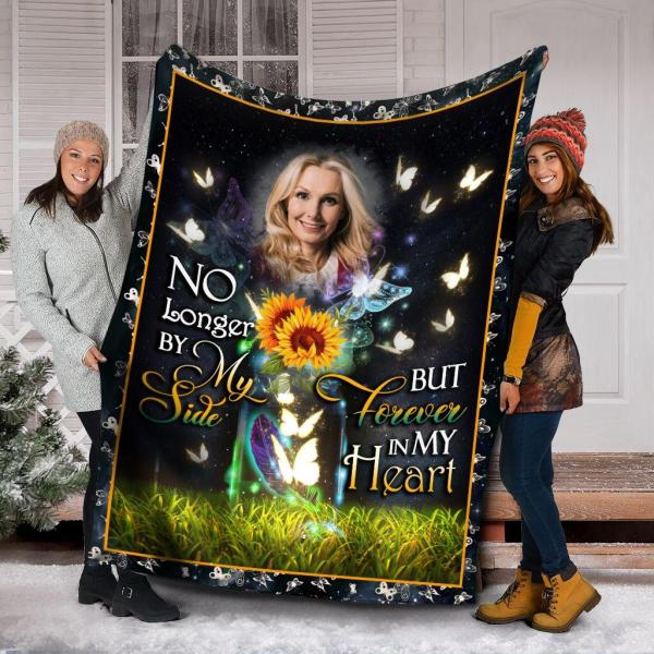 Custom Photo Memorial Blanket, Forever In My Heart Blanket