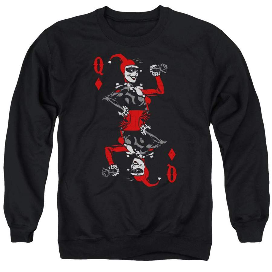 Batman – Quinn Of Diamonds Adult Crewneck Sweatshirt