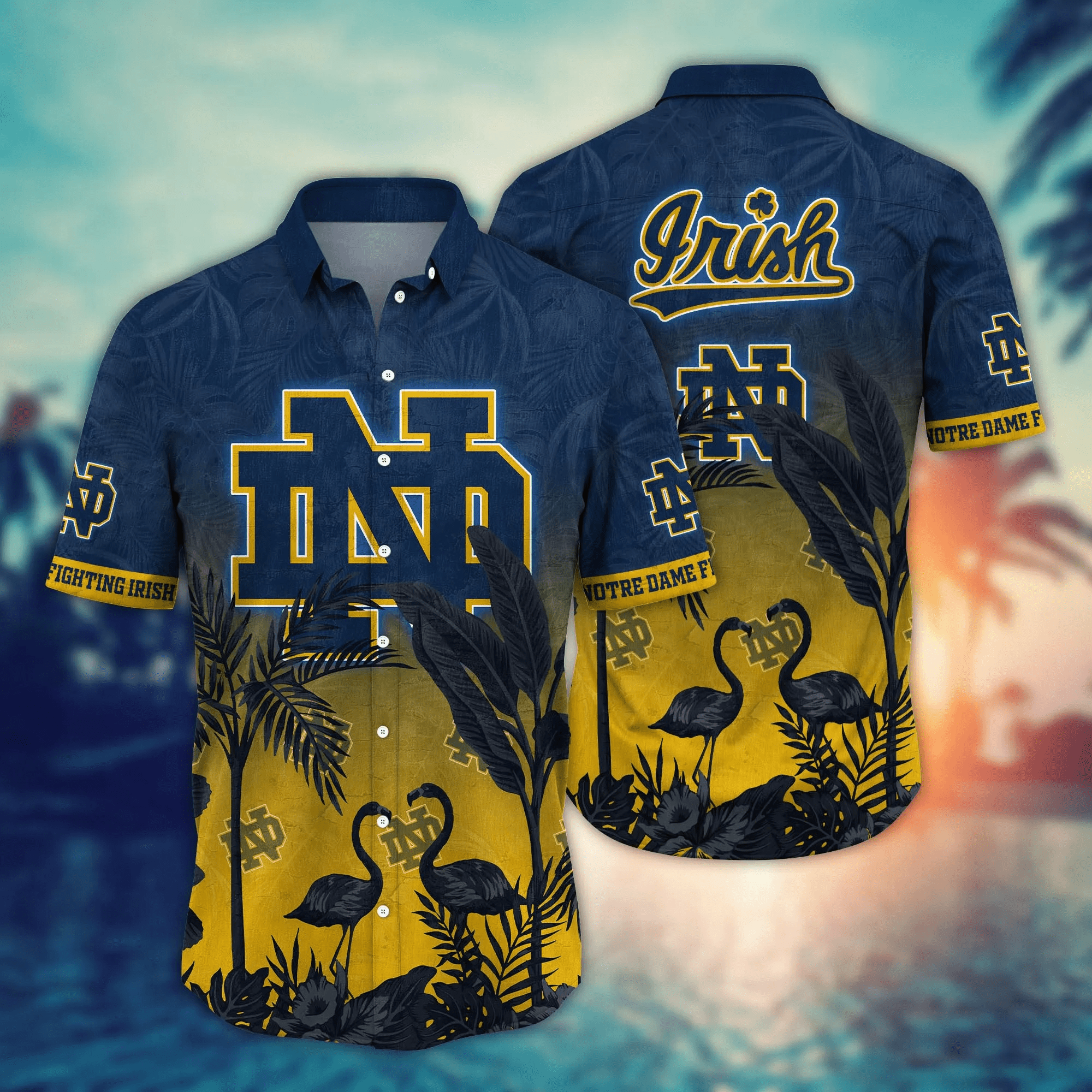 Notre Dame Fighting Irish NCCA Hawaiian Shirt Julytime Aloha Shirt