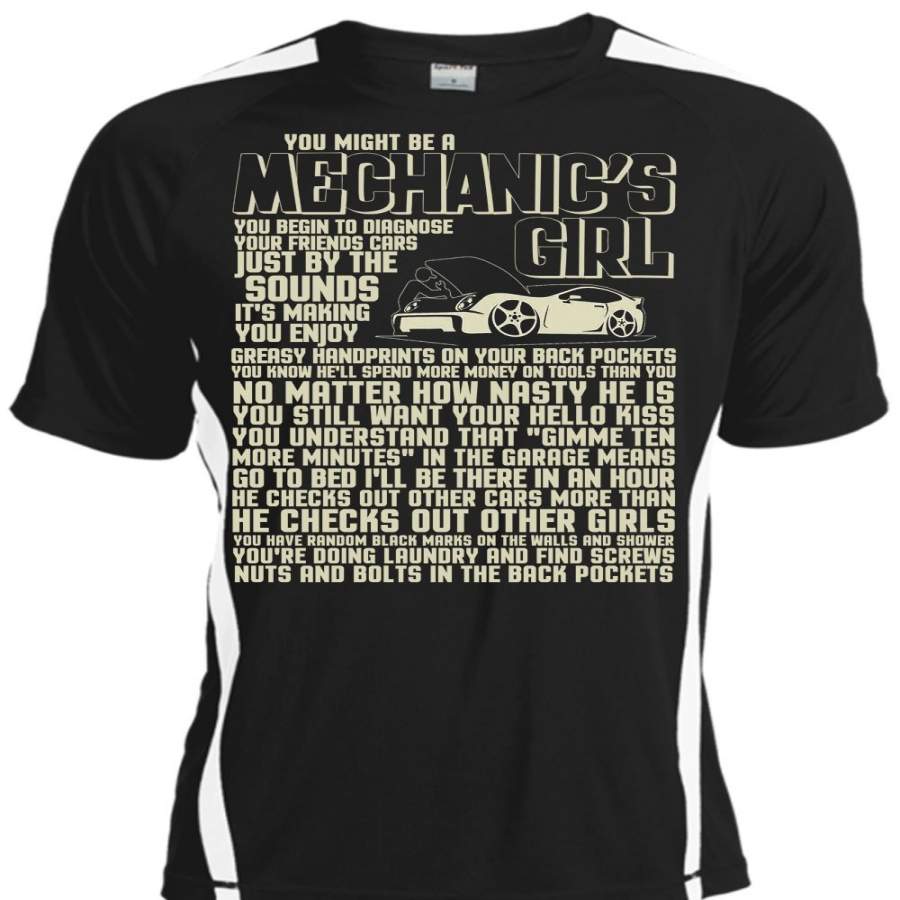 You Might Be A Mechanic’s Girl T Shirt, He Checks Out Other Girls T Shirt, Cool Shirt