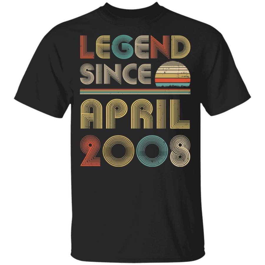 Vintage April 2008 Limited Edition 12th Birthday Gifts Youth T-shirt