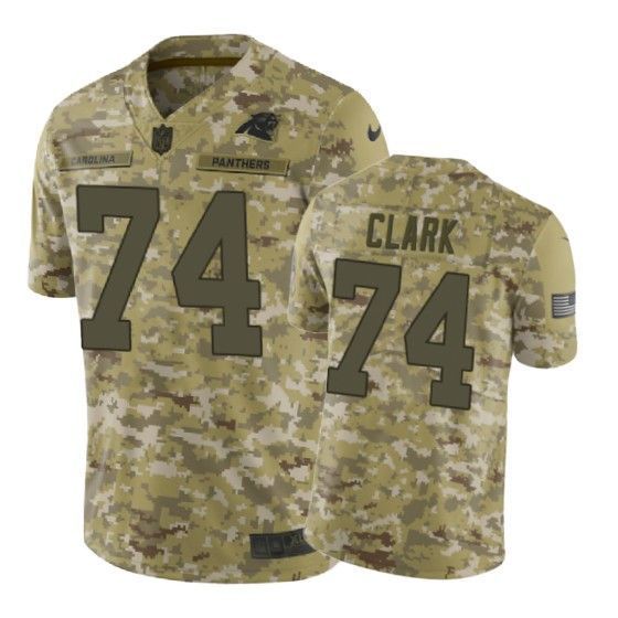 Chris Clark Jersey NFL Camo Carolina Panthers