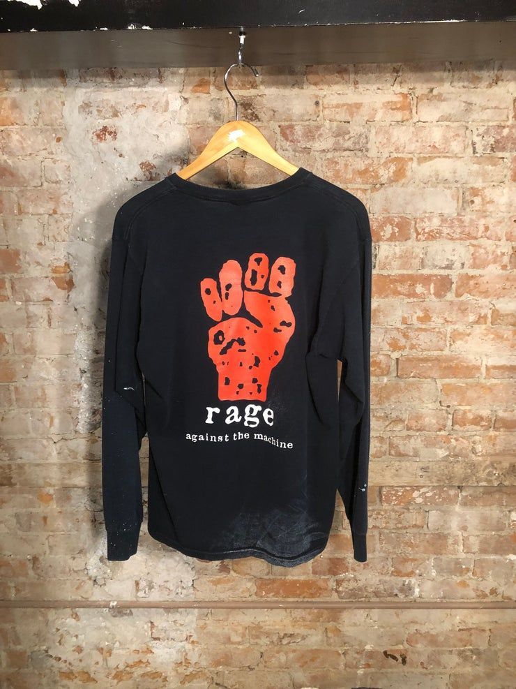 90 S Rage Against The Machine Vintage Longsleeve Rare Shirt