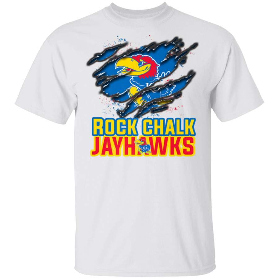 Design_Kansas Jayhawks Tearing Shirt Basketball TShirt  Apparel