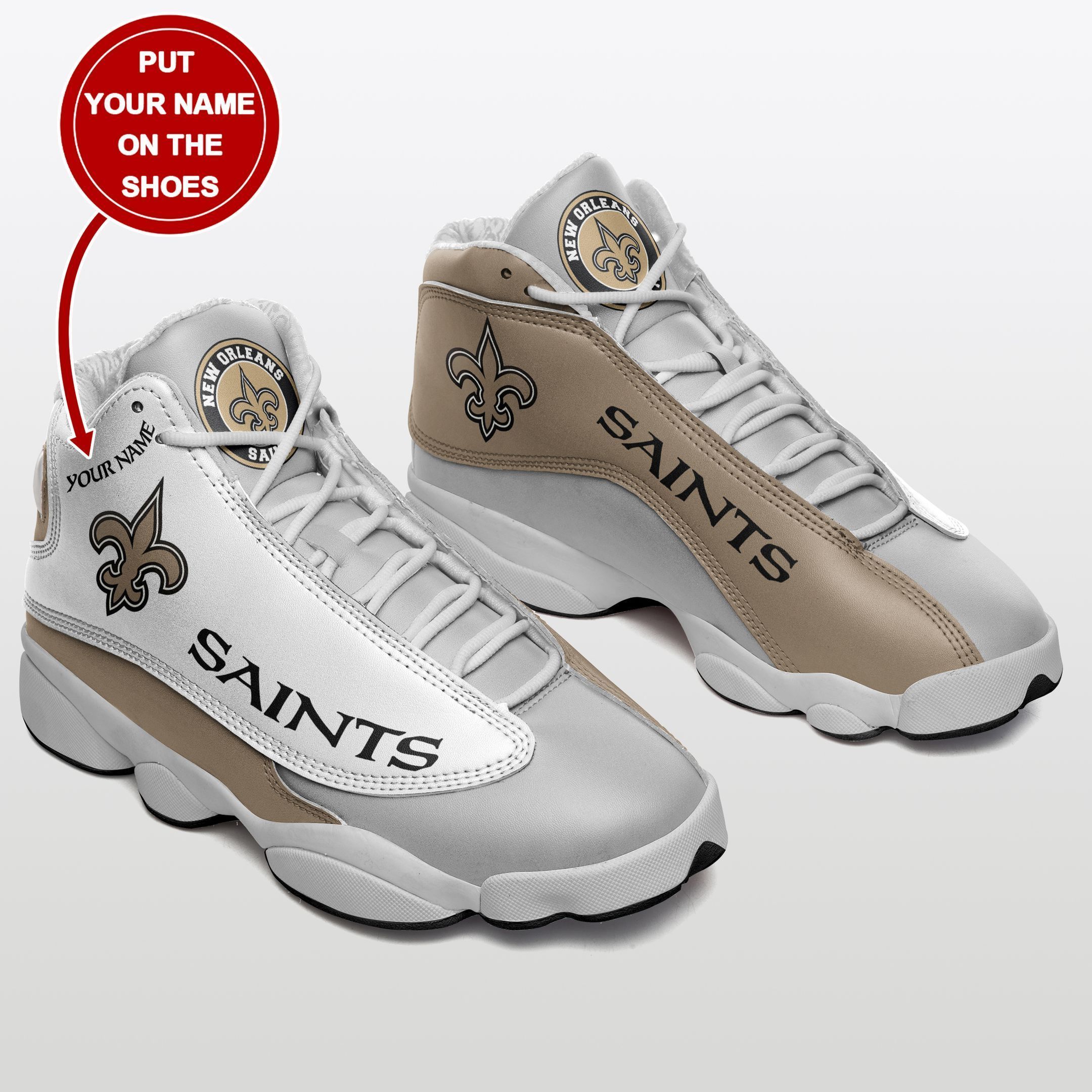 New Orleans Saints Personalized Air Jd13 Sneakers 029