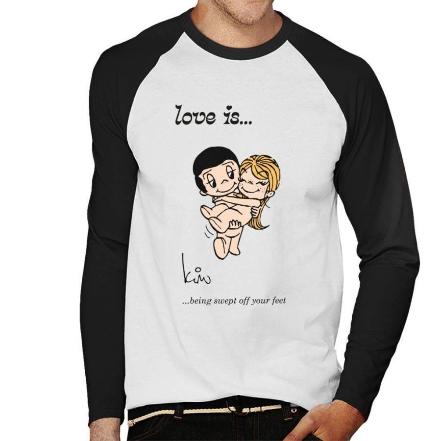 Love Is Being Swept Off Your Feet Men’s Baseball Long Sleeved T-Shirt