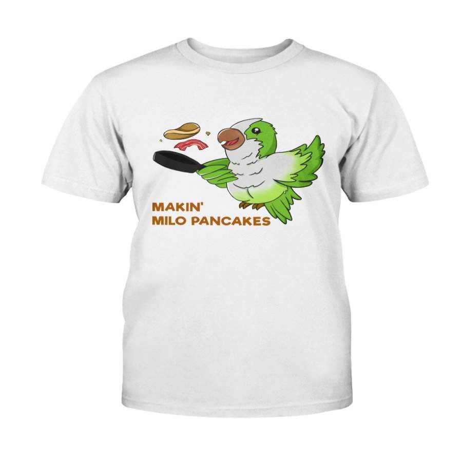 Milo Parrot Makin’ Milo Pancakes Men’s T-Shirt