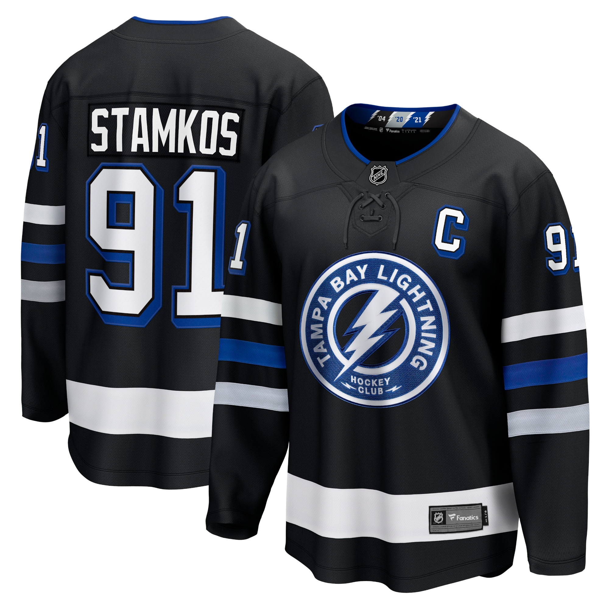 Steven Stamkos Tampa Bay Lightning Branded Alternate Premier Breakaway Player Jersey – Black