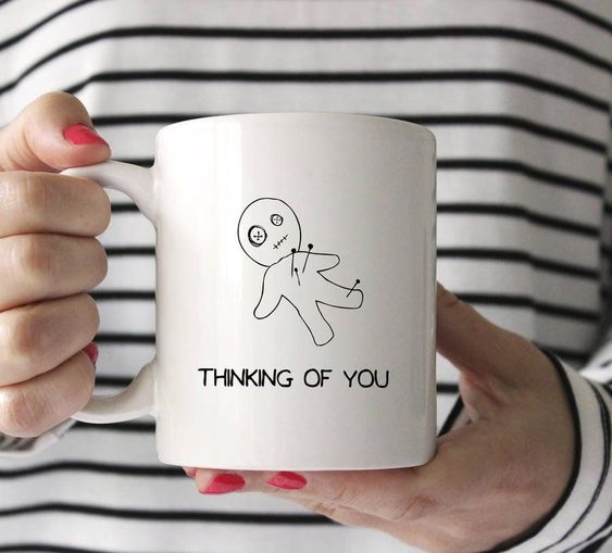 thinkking of you mug