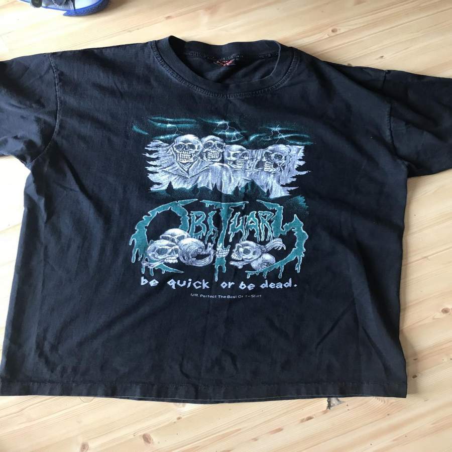 Obituary Rare 1990s Vtg Tour T-Shirt - Custom Merch Online Store