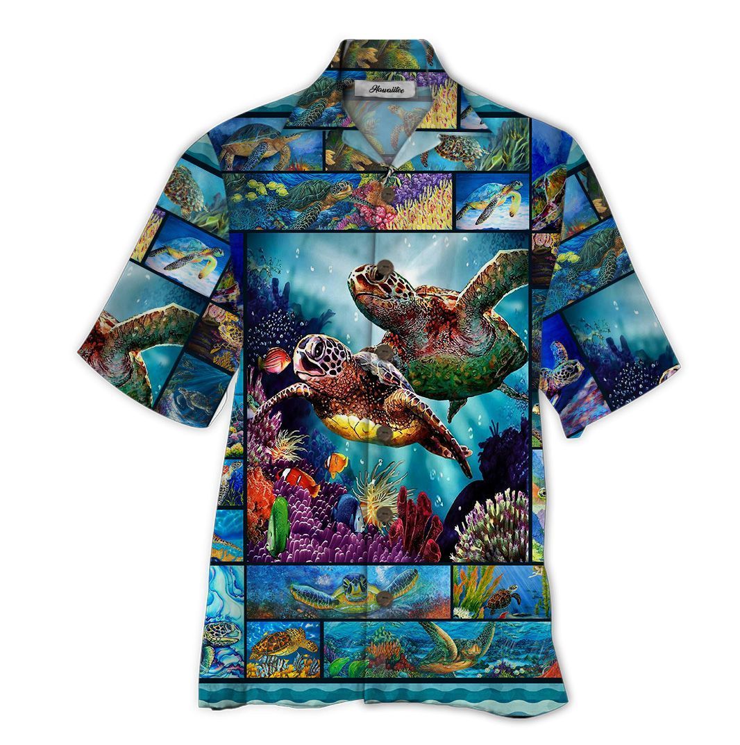 Turtle Blue Amazing Design Unisex Hawaii Shirt For Men And Women Ha16626