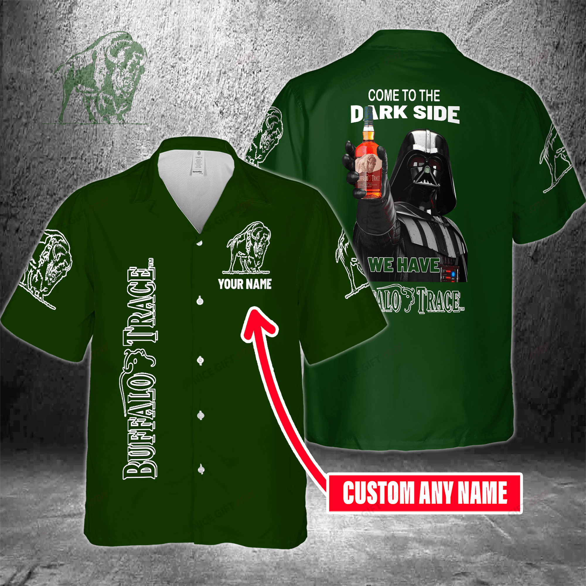 Come To The Dark Side We Have Buffalo Trace Custom Name Hawaiian Shirt 3Hs-L4J6