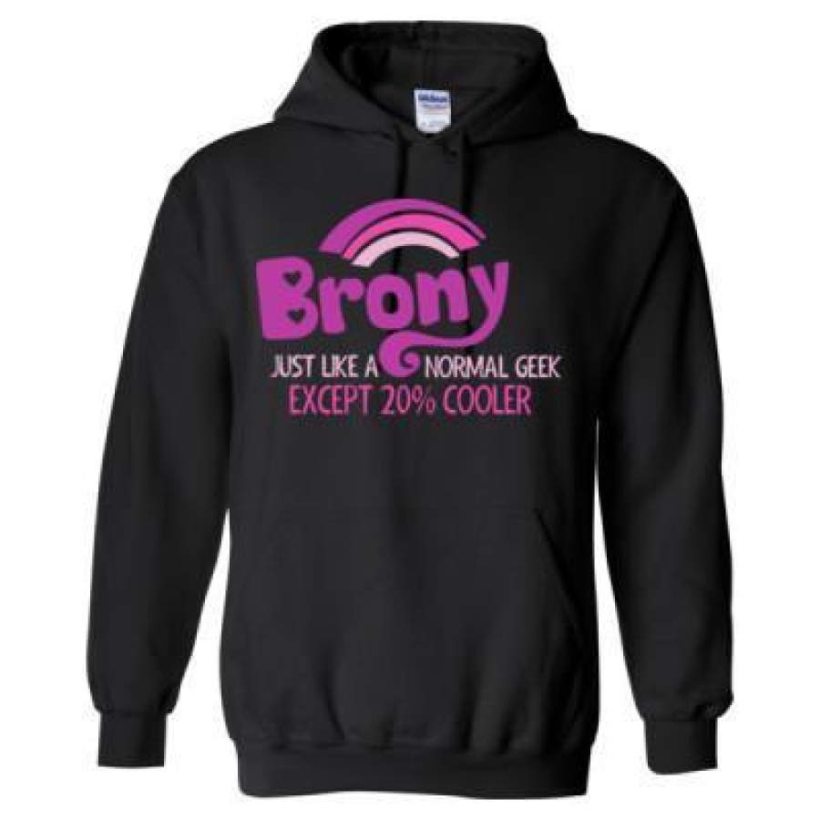 AGR BronyJust Like A Normal Geek Except 20% Cooler – Heavy Blend™ Hooded Sweatshirt