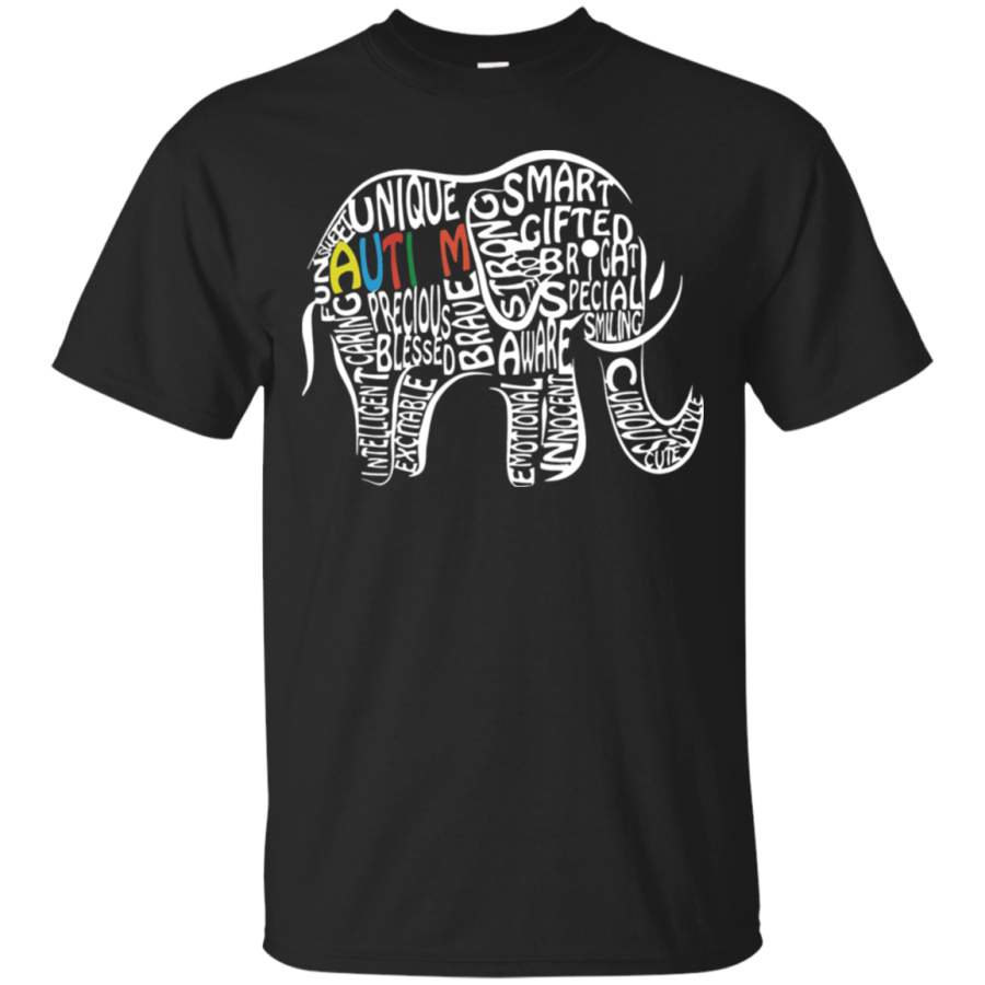 AGR Elephant Autism Let Them Fit In Here With Us T-Shirt