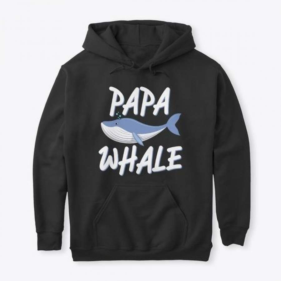 Papa Whale Tee Gildan Hoodie Sweatshirt