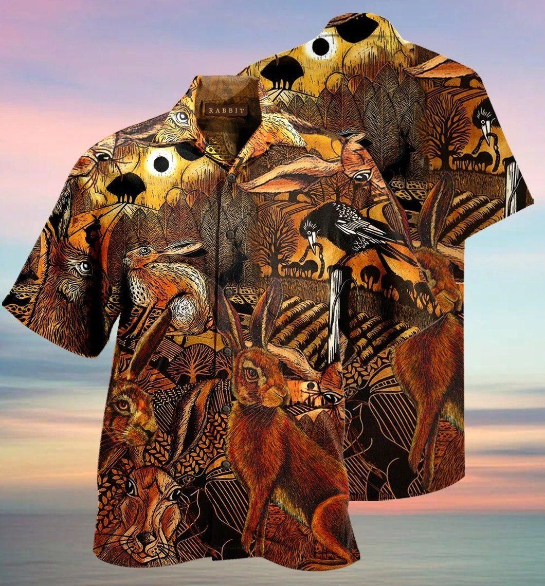 Spooky Hares Aloha Hawaii Shirt Colorful Short Sleeve Summer Beach Casual For Men And Women Ha3808