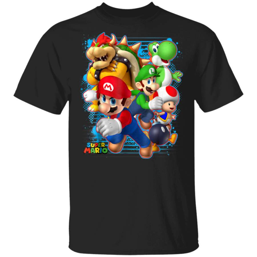 Nintendo Super Mario Luigi Bowser Spray Paint T-Shirt