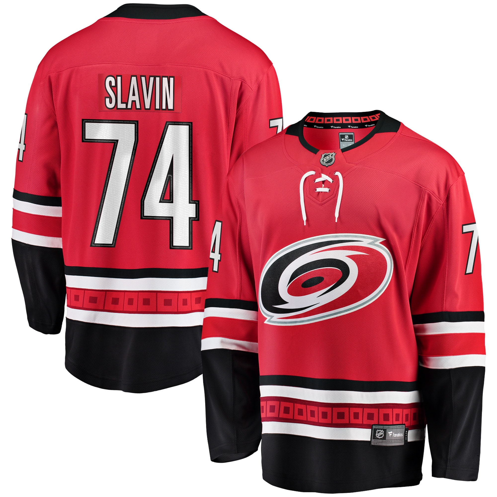 Men's Carolina Hurricanes Jaccob Slavin Red Alternate Breakaway Player Jersey