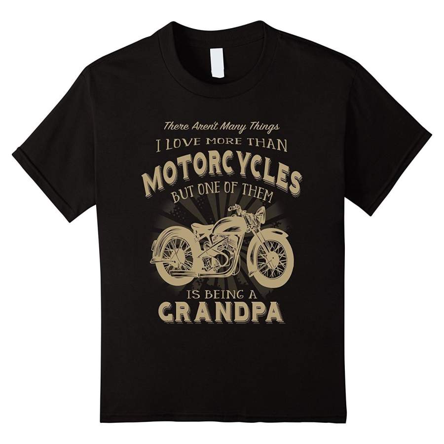 Motorcycle Grandpa Shirt Funny Vintage Biker Mens T-Shirt