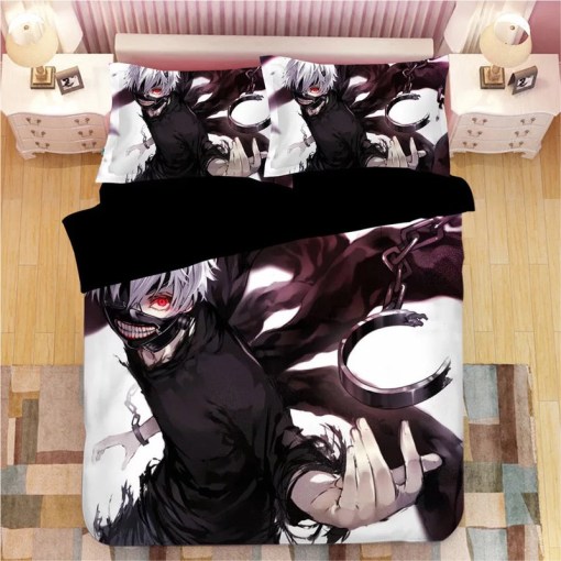 Tokyo Ghoul Kaneki Ken 9 Duvet Cover Pillowcase Home Decor 3D Bedding Set 4321