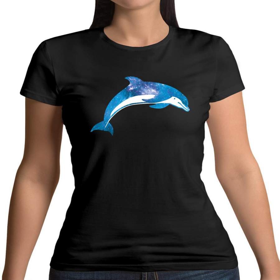 Space Animals – Dolphin Womens T-Shirt