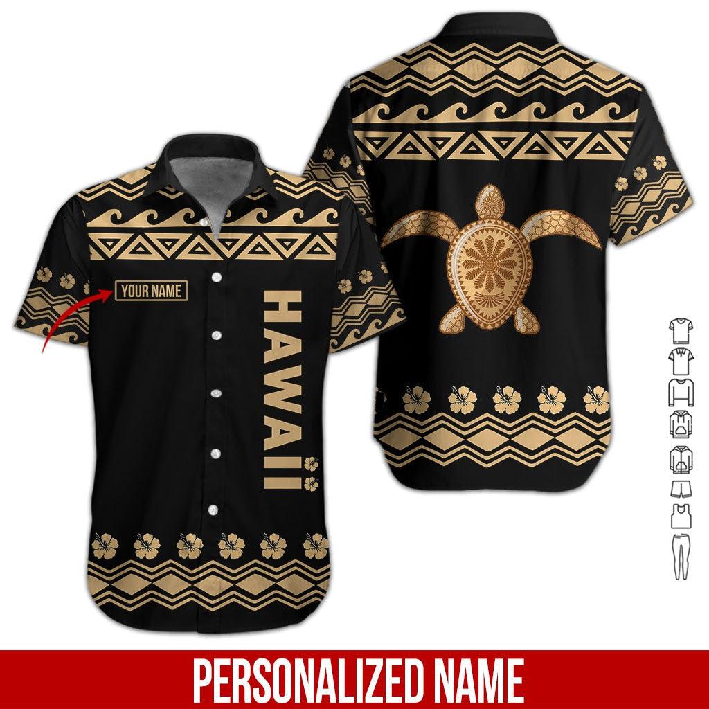 Turtle Custom Name Hawaii Shirt For Men Women Ha70828