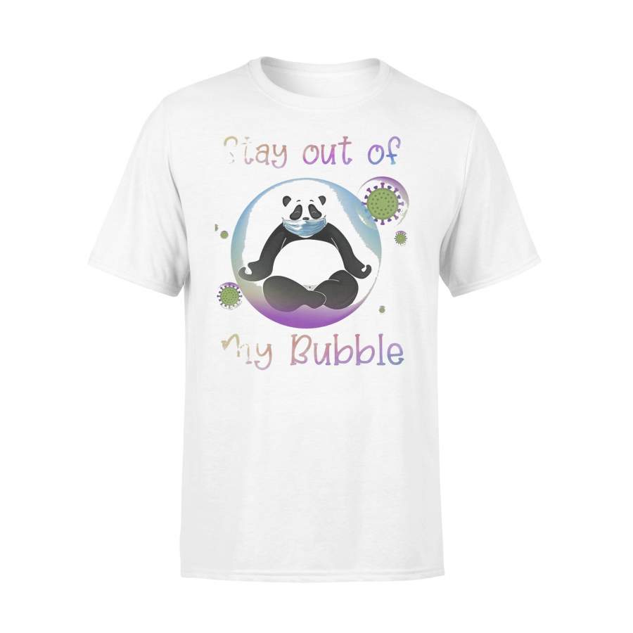 Panda Stay Out My Bubble Coronavirus Mask T-shirt