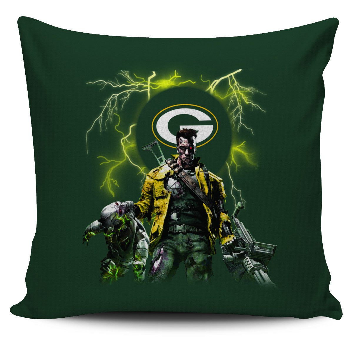 Guns Green Bay Packers Pillow Covers