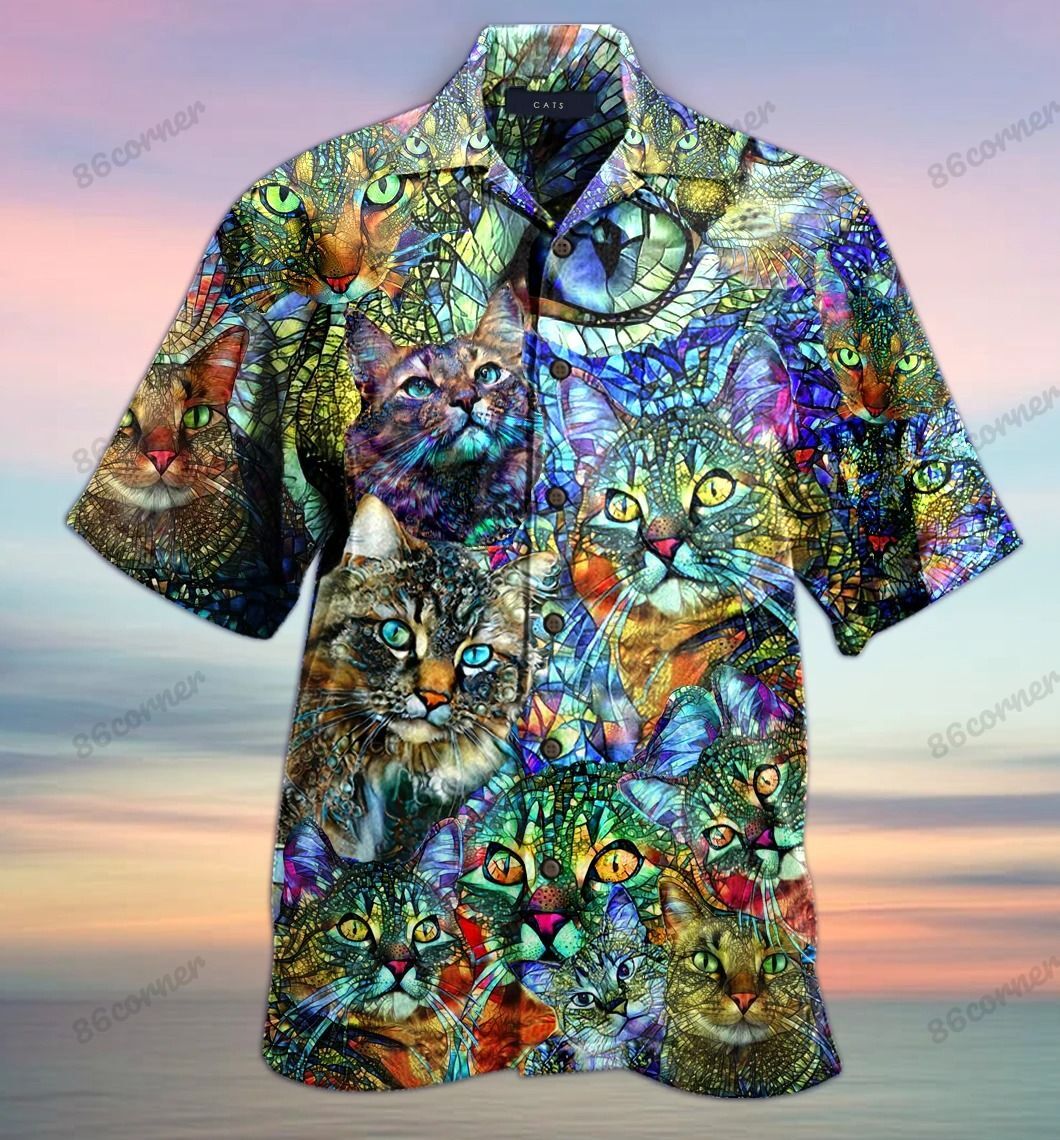 Cats Abstract Hawaiian Shirt Ha27413