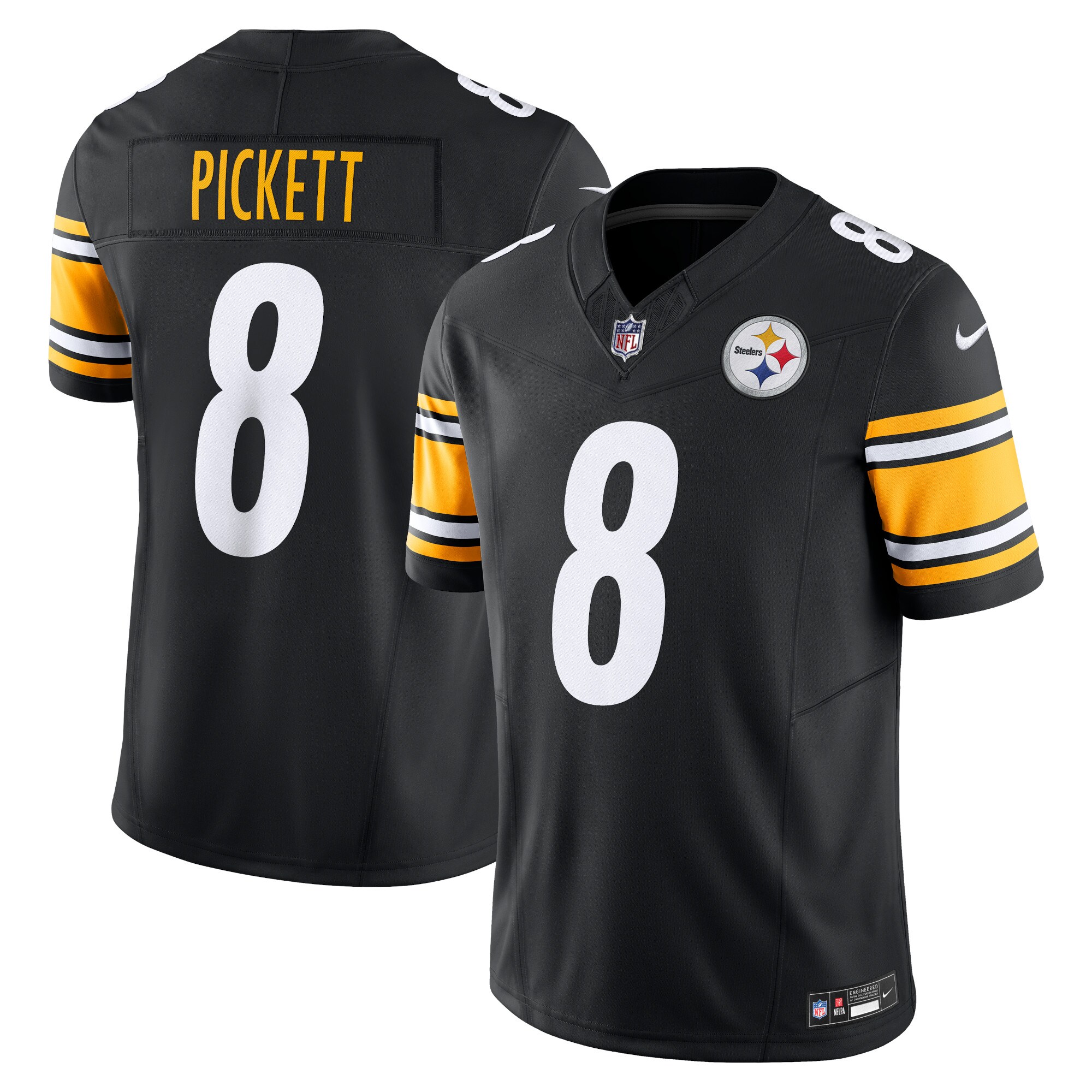 Men’s Pittsburgh Steelers Kenny Pickett Black Vapor F.U.S.E. Limited Jersey