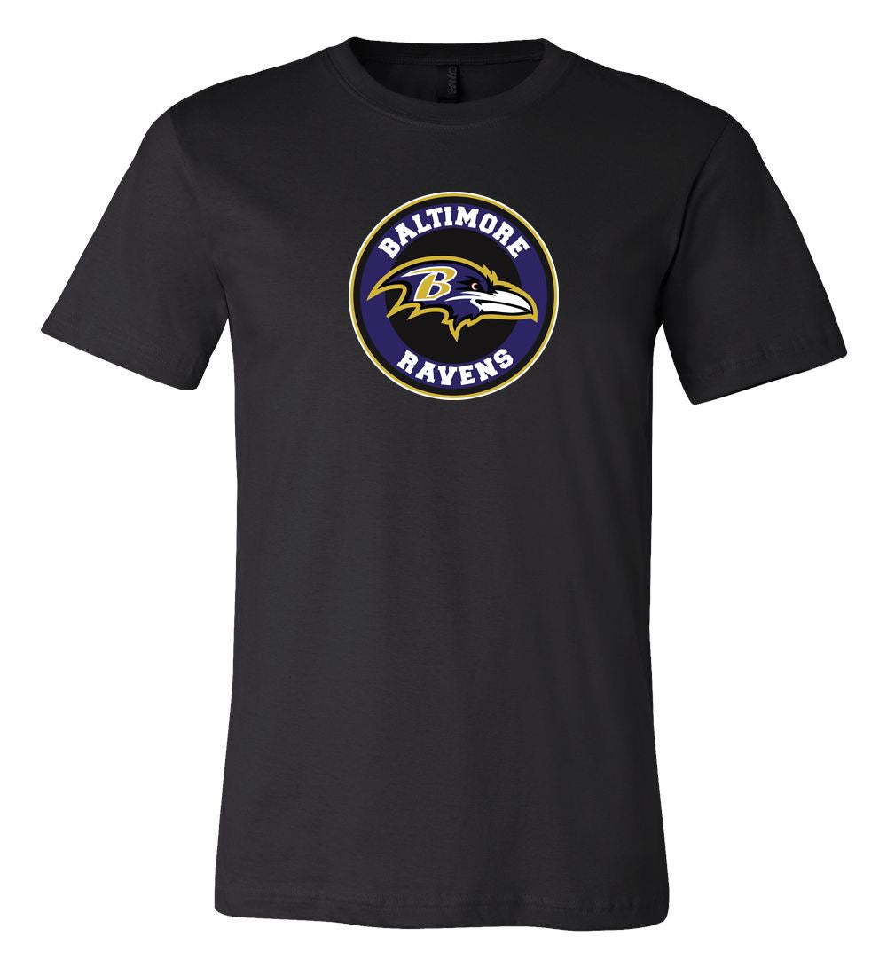 Baltimore Ravens Circle Logo Team Shirt 6 Sizes S-3Xl