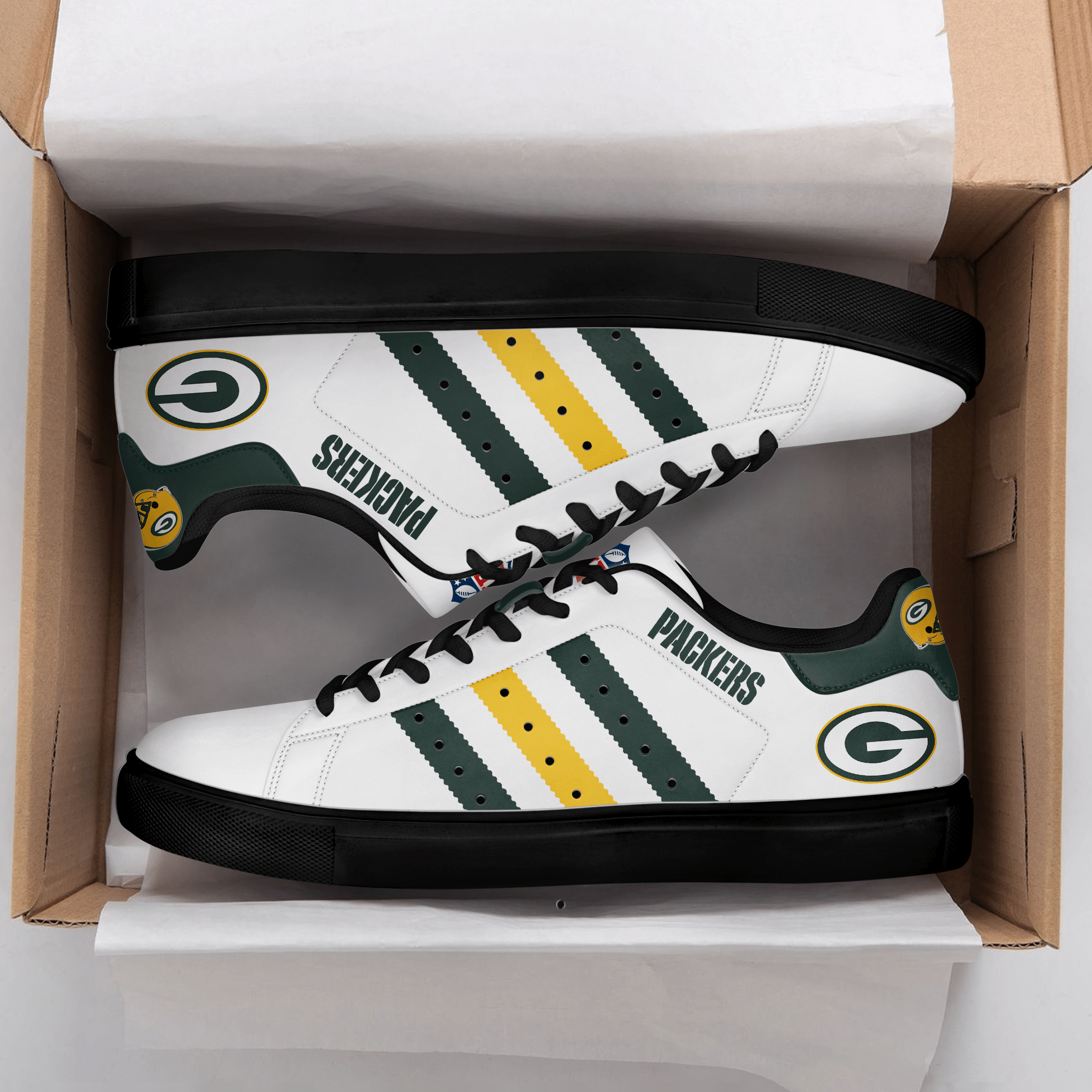 Green Bay Packers Low Top Shoes Xl4